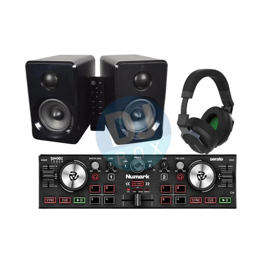 DJbox.ie DJ Shop Numark DJ2Go2 Touch AV:Link speakers & Citronic Headphones at DJbox.ie DJ Shop