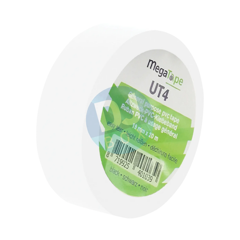 Megatape PVC Tape MegaTape UT4 - 19mm/20m at DJbox.ie DJ Shop
