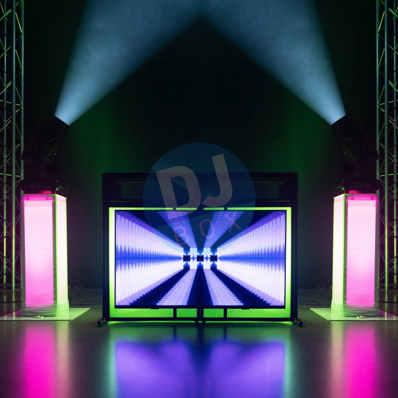 Vonyx Vonyx DB6 Foldable DJ-Booth System Pro with TV Bracket at DJbox.ie DJ Shop