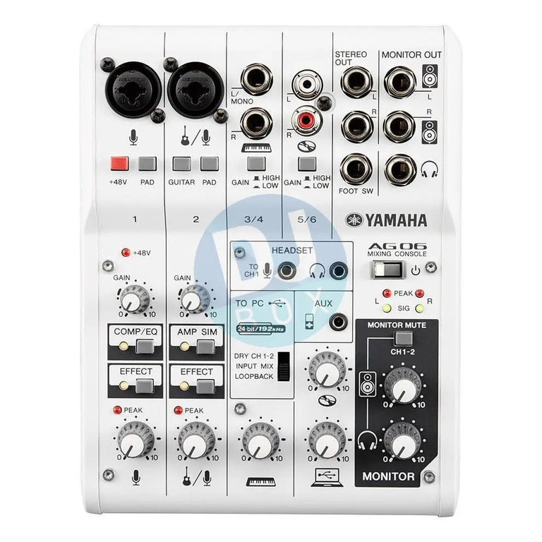 Yamaha AG06 Multi-purpose 6-channel mixer/USB audio interface at